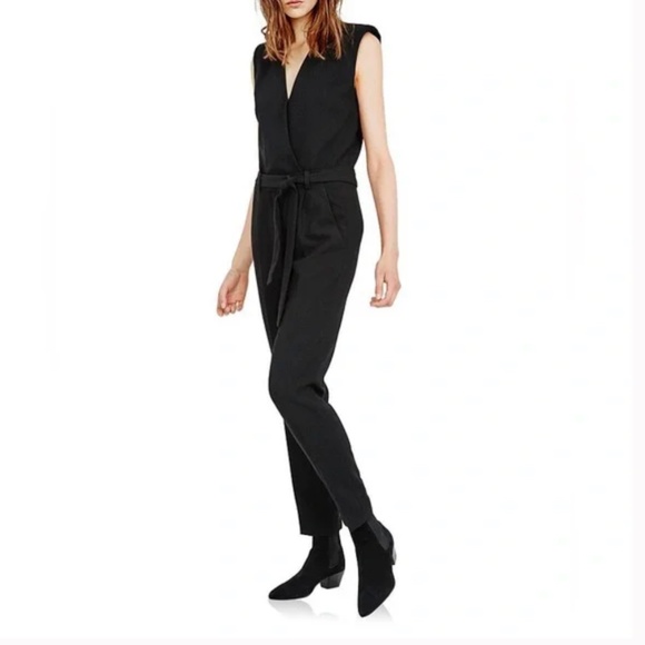 NWT Maje black sleeveless jumpsuit as seen on Nicole Kidman